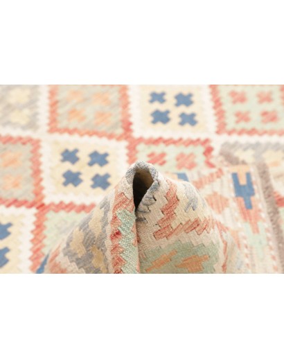 Tappeto Kilim Afghanistan giallo marrone 150x202