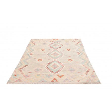 Tappeto Kilim Afghanistan bianco 142x198