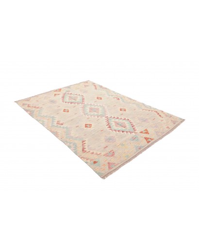 Tappeto Kilim Afghanistan bianco 142x198