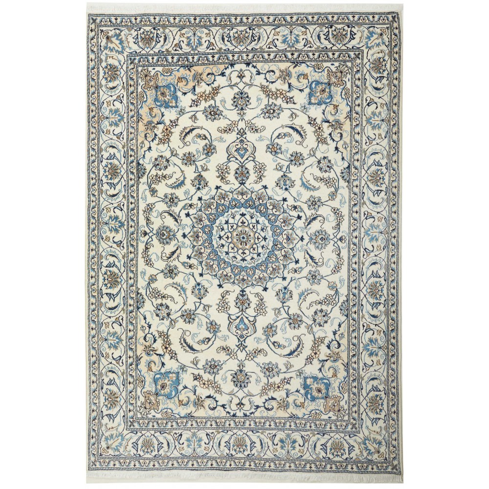 Tappeto Nain Kashmar Persia bianco 195x288 Tappeto Nain Kashmar Persia bianco 195x288