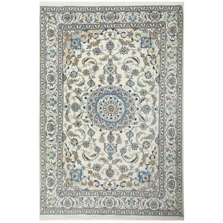Tappeto Nain Kashmar Persia bianco 195x288