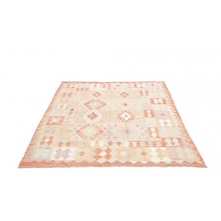 Tappeto Kilim Afghanistan giallo rosso 149x195