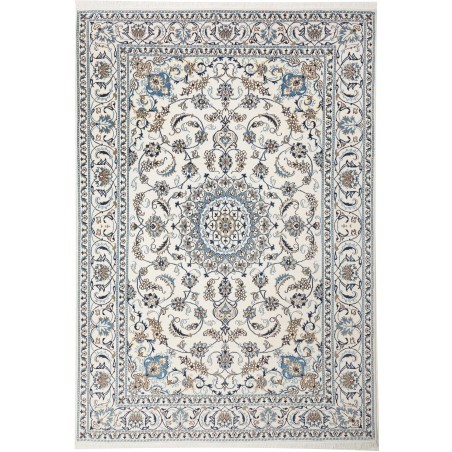 Tappeto Nain Kashmar Persia bianco 198x290