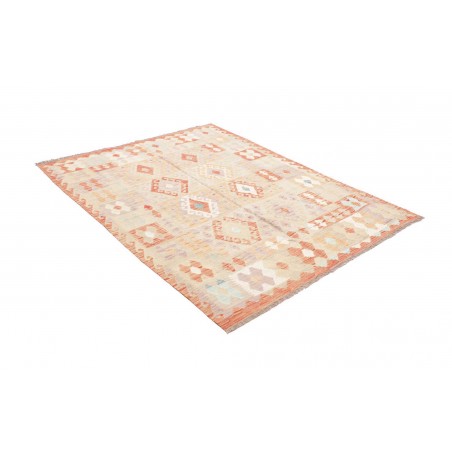 Tappeto Kilim Afghanistan giallo rosso 149x195