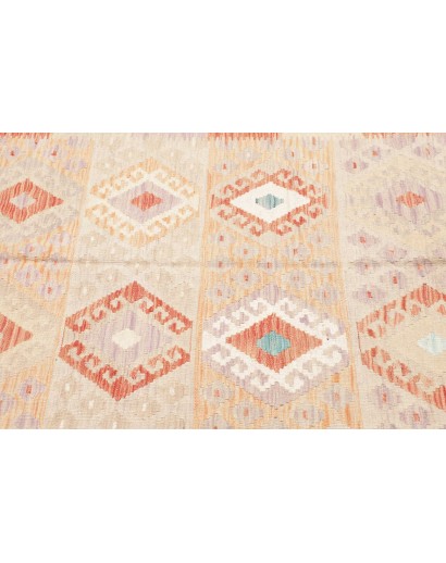 Tappeto Kilim Afghanistan giallo rosso 149x195