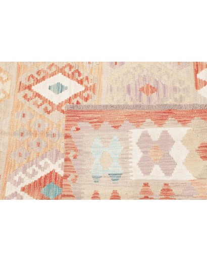 Tappeto Kilim Afghanistan giallo rosso 149x195