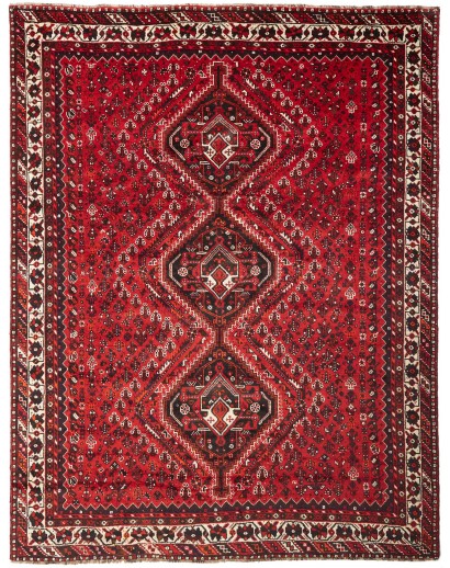 Tappeto Shiraz Persia marrone giallo 225x300
