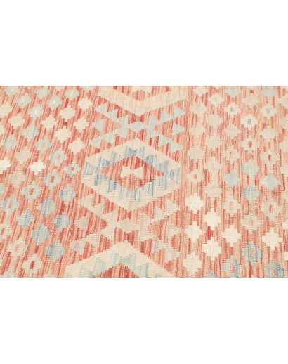 Tappeto Kilim Afghanistan bianco rosso 148x192
