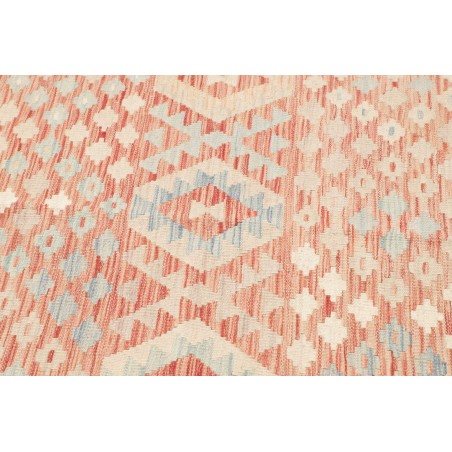 Tappeto Kilim Afghanistan bianco rosso 148x192