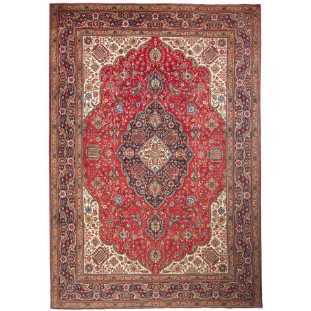 Tappeto Tabriz Persia marrone giallo 247x358