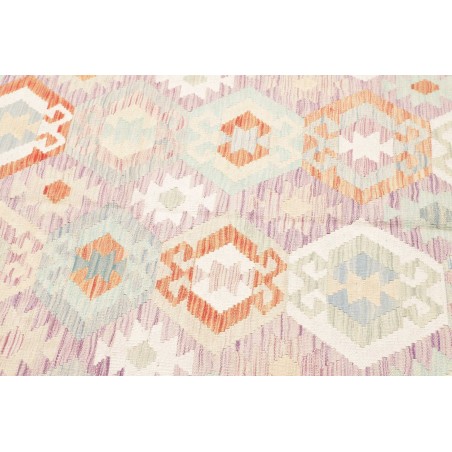 Tappeto Kilim Afghanistan bianco arancione 150x197