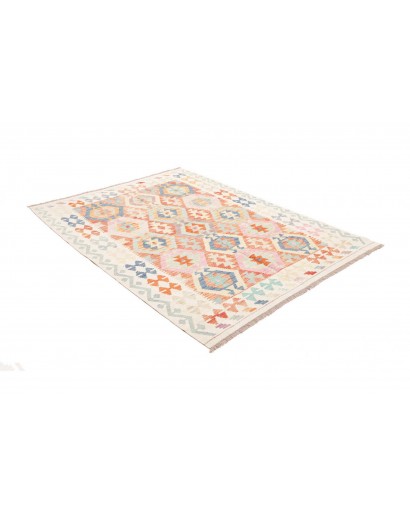 Tappeto Kilim Afghanistan bianco 154x200