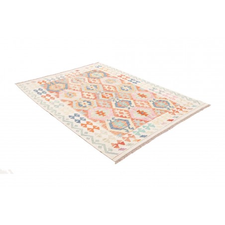 Tappeto Kilim Afghanistan bianco 154x200