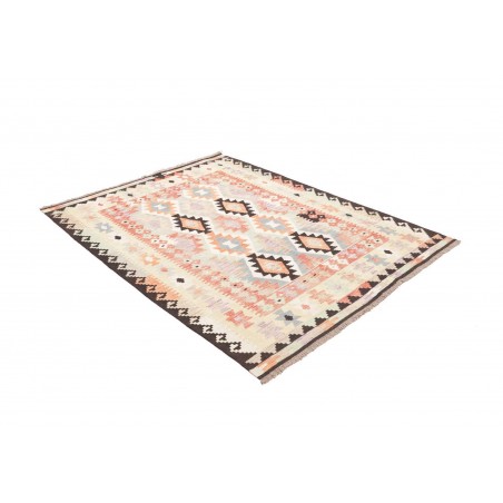 Tappeto Kilim Afghanistan bianco verde 153x200