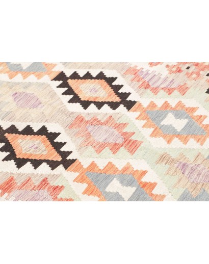 Tappeto Kilim Afghanistan bianco verde 153x200