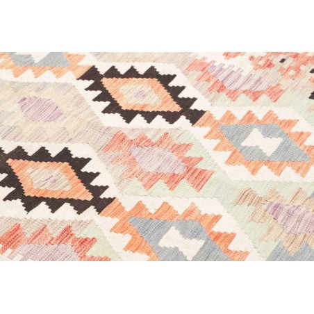 Tappeto Kilim Afghanistan bianco verde 153x200
