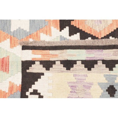 Tappeto Kilim Afghanistan bianco verde 153x200