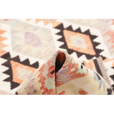 Tappeto Kilim Afghanistan bianco verde 153x200