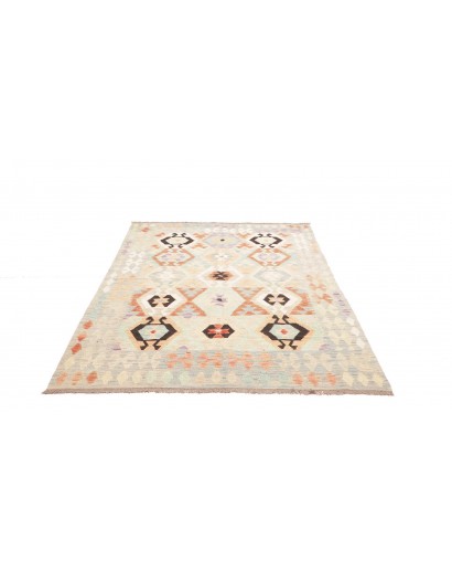 Tappeto Kilim Afghanistan bianco 149x201