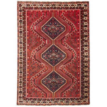Tappeto Shiraz Persia marrone giallo 205x293