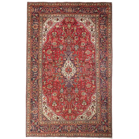 Tappeto Tabriz Persia marrone giallo 205x315