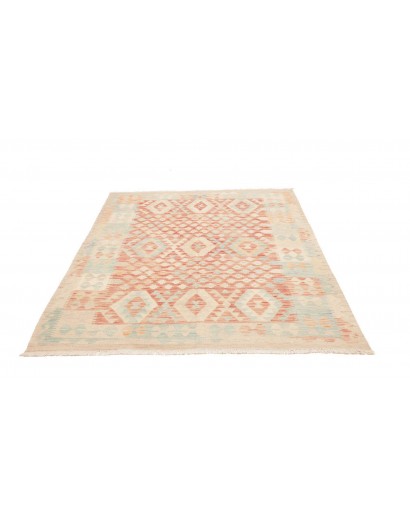 Tappeto Kilim Afghanistan bianco marrone 154x192