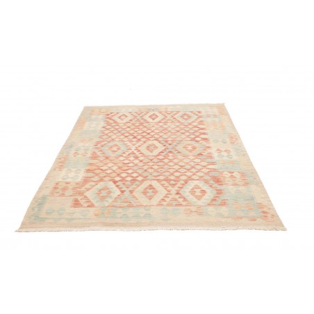 Tappeto Kilim Afghanistan bianco marrone 154x192