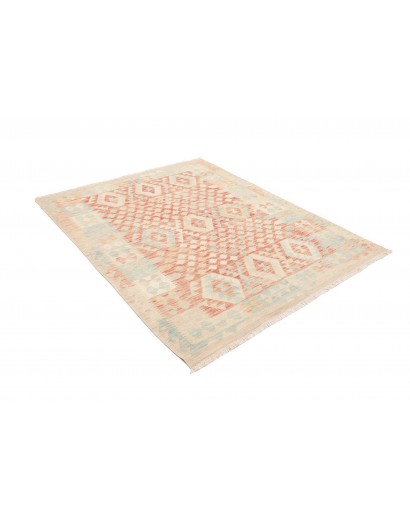 Tappeto Kilim Afghanistan bianco marrone 154x192