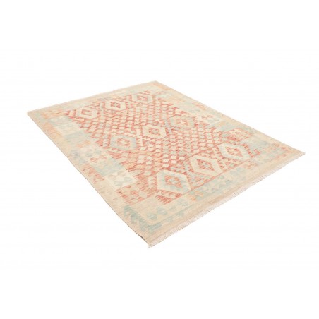 Tappeto Kilim Afghanistan bianco marrone 154x192