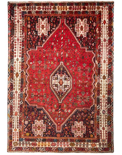 Tappeto Shiraz Persia marrone giallo 215x305