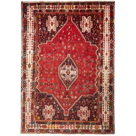 Tappeto Shiraz Persia marrone giallo 215x305