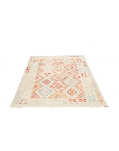 Tappeto Kilim Afghanistan bianco 124x181