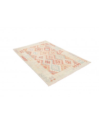 Tappeto Kilim Afghanistan bianco 124x181