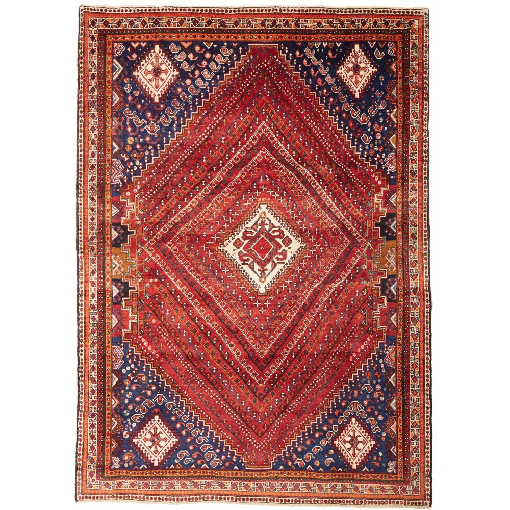 Tappeto Shiraz Persia marrone giallo 210x293 Tappeto Shiraz Persia marrone giallo 210x293