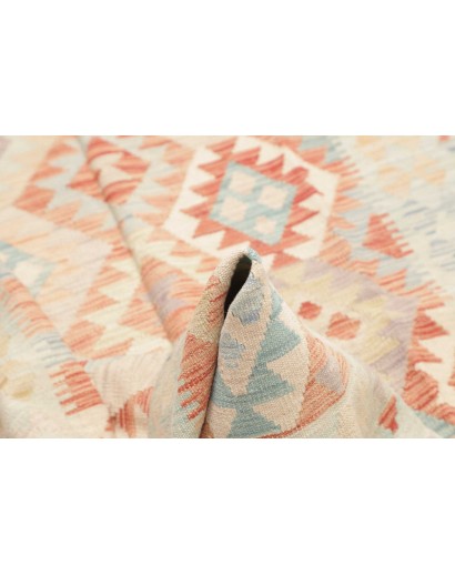 Tappeto Kilim Afghanistan bianco 124x181