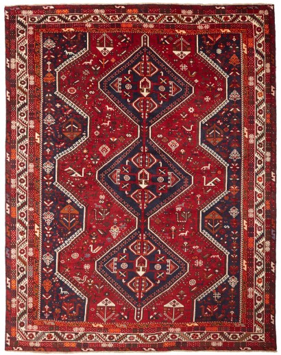 Tappeto Shiraz Persia marrone giallo 220x290