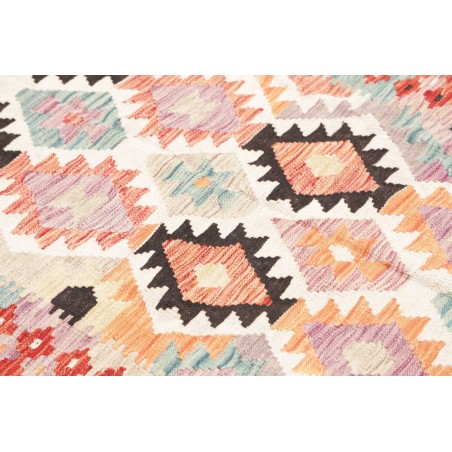 Tappeto Kilim Afghanistan giallo grigio 137x180