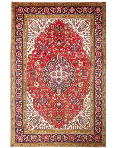 Tappeto Tabriz Persia marrone 200x305