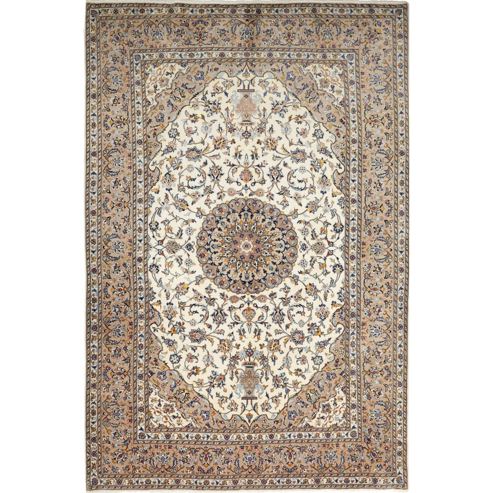 Tappeto Kashan Persia marrone 202x302 Tappeto Kashan Persia marrone 202x302