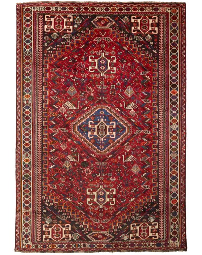 Tappeto Shiraz Persia marrone giallo 213x313