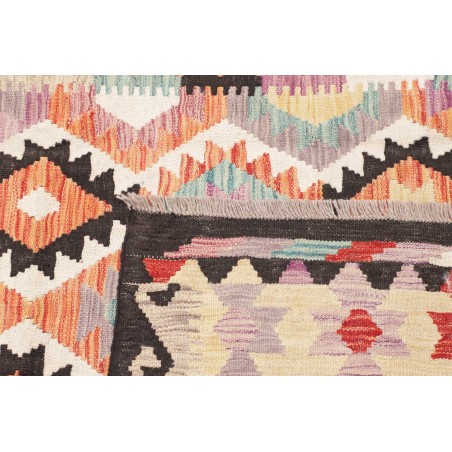 Tappeto Kilim Afghanistan bianco grigio 131x177