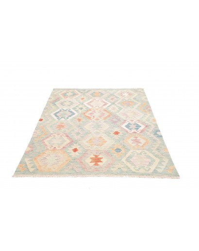 Tappeto Kilim Afghanistan bianco 124x177