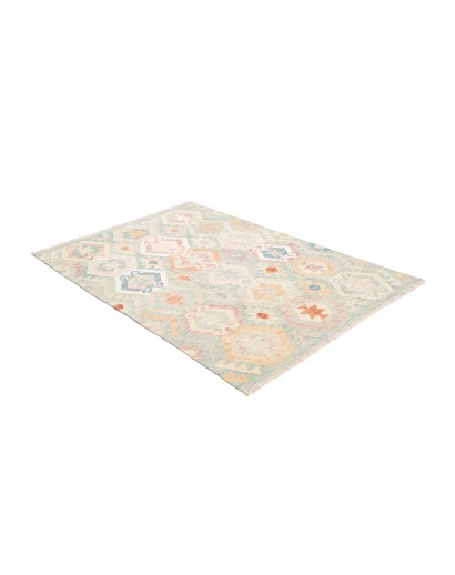 Tappeto Kilim Afghanistan bianco 124x177