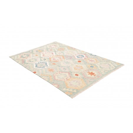 Tappeto Kilim Afghanistan bianco 124x177
