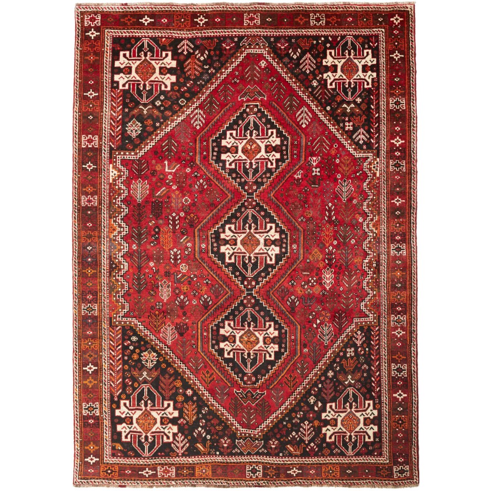 Tappeto Shiraz Persia marrone grigio 215x300 Tappeto Shiraz Persia marrone grigio 215x300