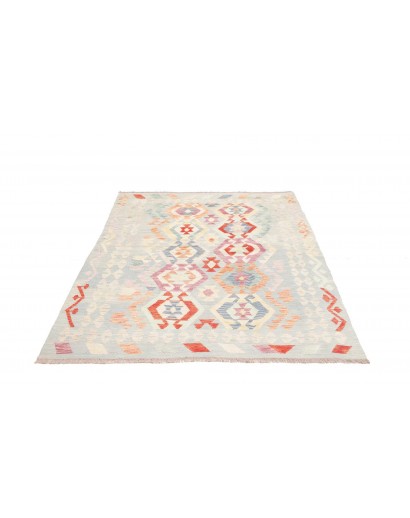 Tappeto Kilim Afghanistan bianco 127x174