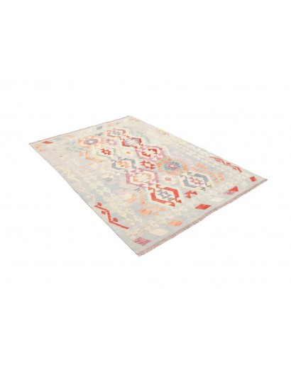 Tappeto Kilim Afghanistan bianco 127x174