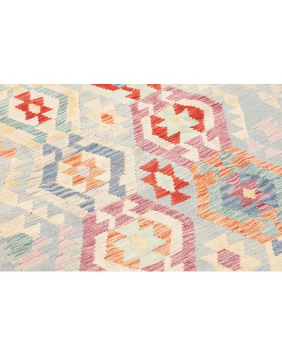 Tappeto Kilim Afghanistan bianco 127x174