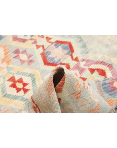 Tappeto Kilim Afghanistan bianco 127x174