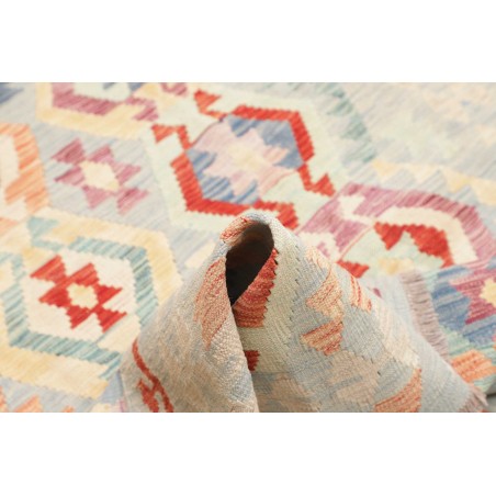 Tappeto Kilim Afghanistan bianco 127x174